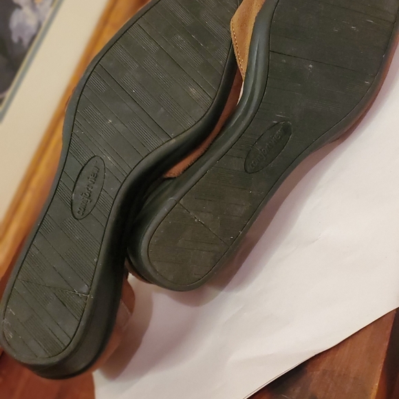 Brown Ankle Strap Women's Shoes - Picture 6 of 7